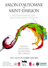 Salon d'Automne de Saint-Emilion. Du 1er au 17 octobre 2021 à Saint-Emilion,. Gironde.  10H00